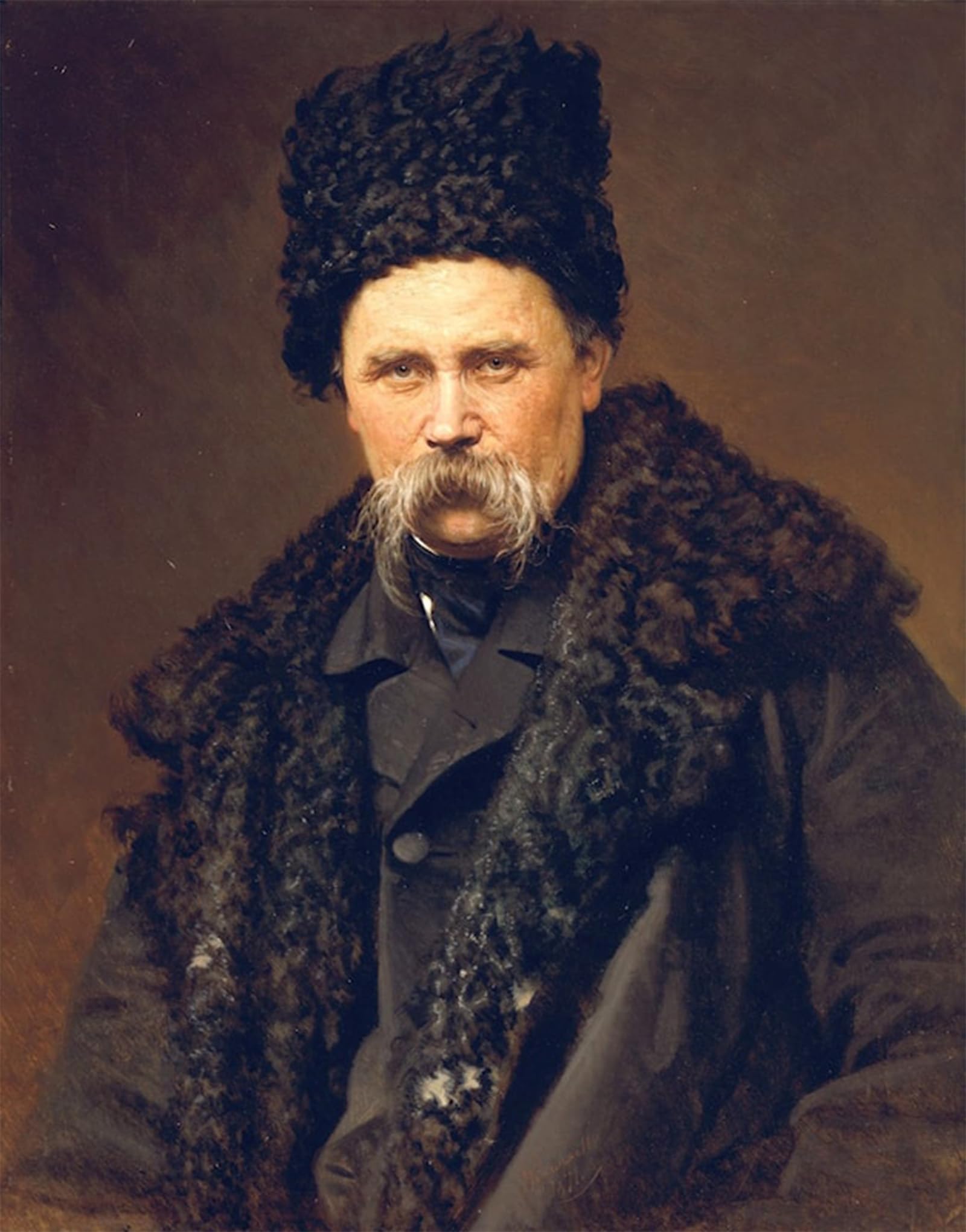 ARTXLXXBN Famous Art Print Poster Vintage Wall Art Taras Shevchenko Ivan Nikolaevich Kramskoy Canvas Art Poster for Home Decor 60x90cm