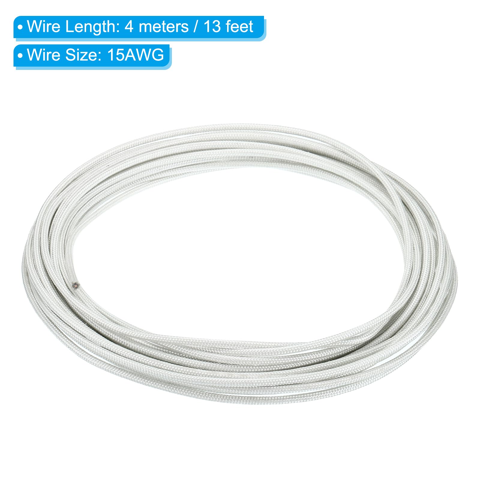 PATIKIL 13Ft 15AWG Mica High Temperature Wire - Image 2