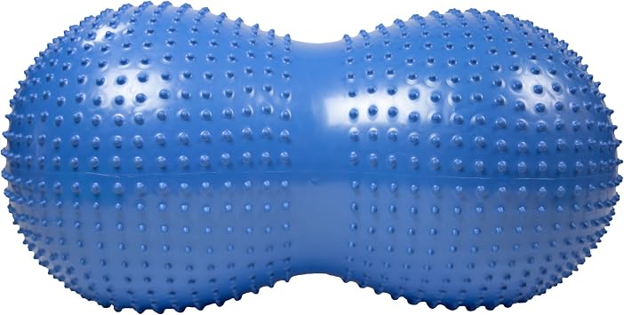 BouncyBand Peanut Shaped Stability Ball   36  x 20 , Holds up to 350lbs   Improve Balance and Focus with The Sensory Play Tool