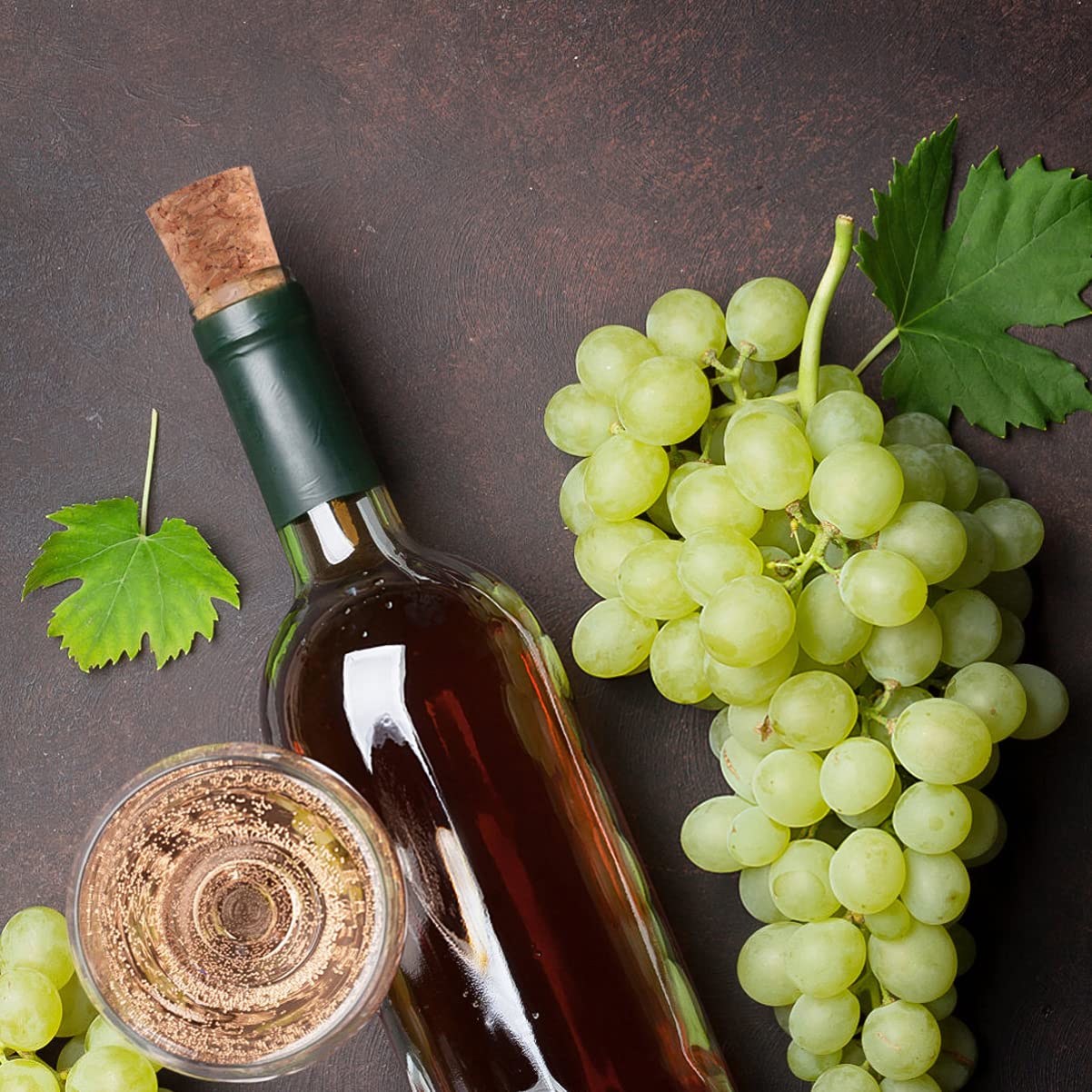 ABOOFAN Bouchons de Vin en Liège Coniques 25 Pièces pour Bouteille