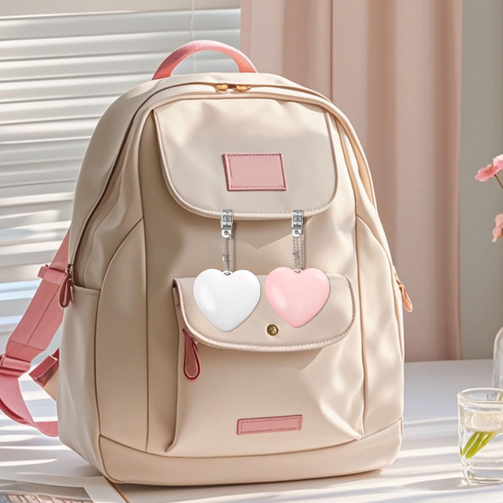 2 Pcs Purse Glow Heart Light - Automatic Sensor Purses Lamp Portable Touch Activated Handbag Night Light Heart — view 5