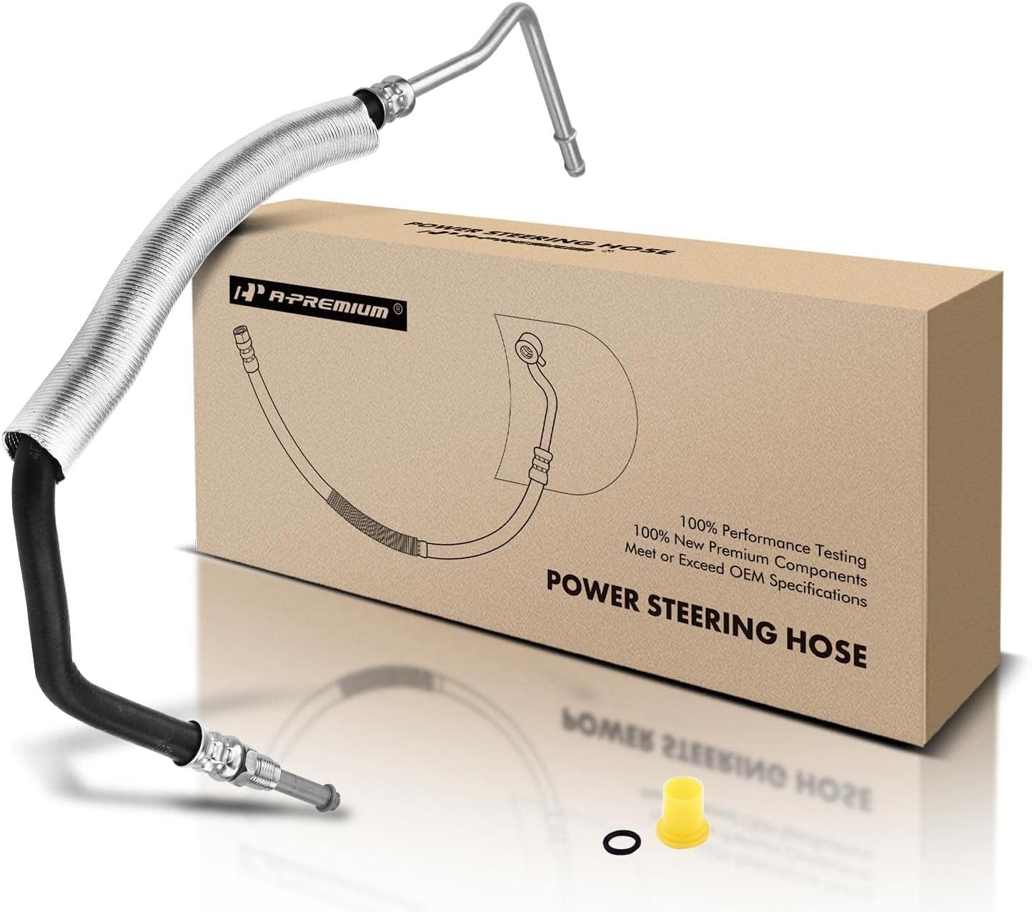 A-Premium Power Steering Return Hose Line Assembly Compatible with Jeep Compass Patriot 2007-2017 Dodge Caliber 2007-2011