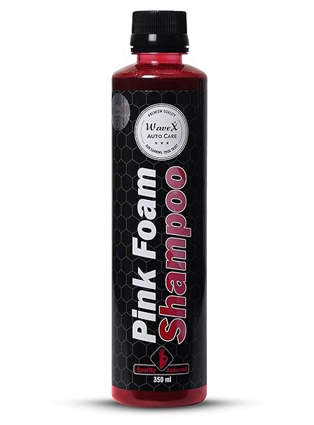WaveX Colour Foam Car Shampoo 350 ml | Produces Thick Pink Colour Foam