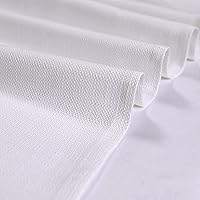 Vista 4 de Chyhomenyc Bennet - Cortina de lino sintético para ventana, 2 paneles, cortinas filtrantes de luz para sala de estar, dormitorio, cortina