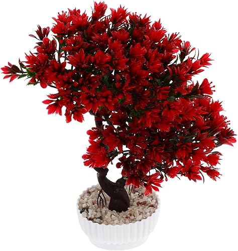 1 maceta de pino de bienvenida, para interiores, eneldo verde, planta en maceta, árbol sintético, bonsái, árboles artificiales, árbol bonsái, árbol