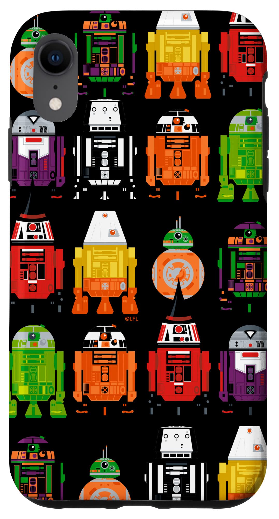Coque iPhone XR Star Wars Halloween Astromech Droids robuste - 4