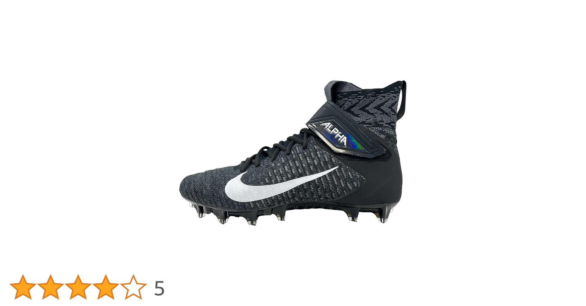 Nike Alpha Menace Elite スパイク 15 Nike Men's Alpha Menace Elite 2 Football Cleats (Black/White