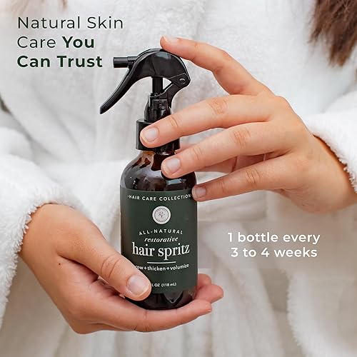 Miniatura 5 de Rowe Casa Organics Spray Natural Restaurador para el Cabello con Avellana y Aceites Esenciales Terapéuticos, Volumizador para el Cabello Hecho a