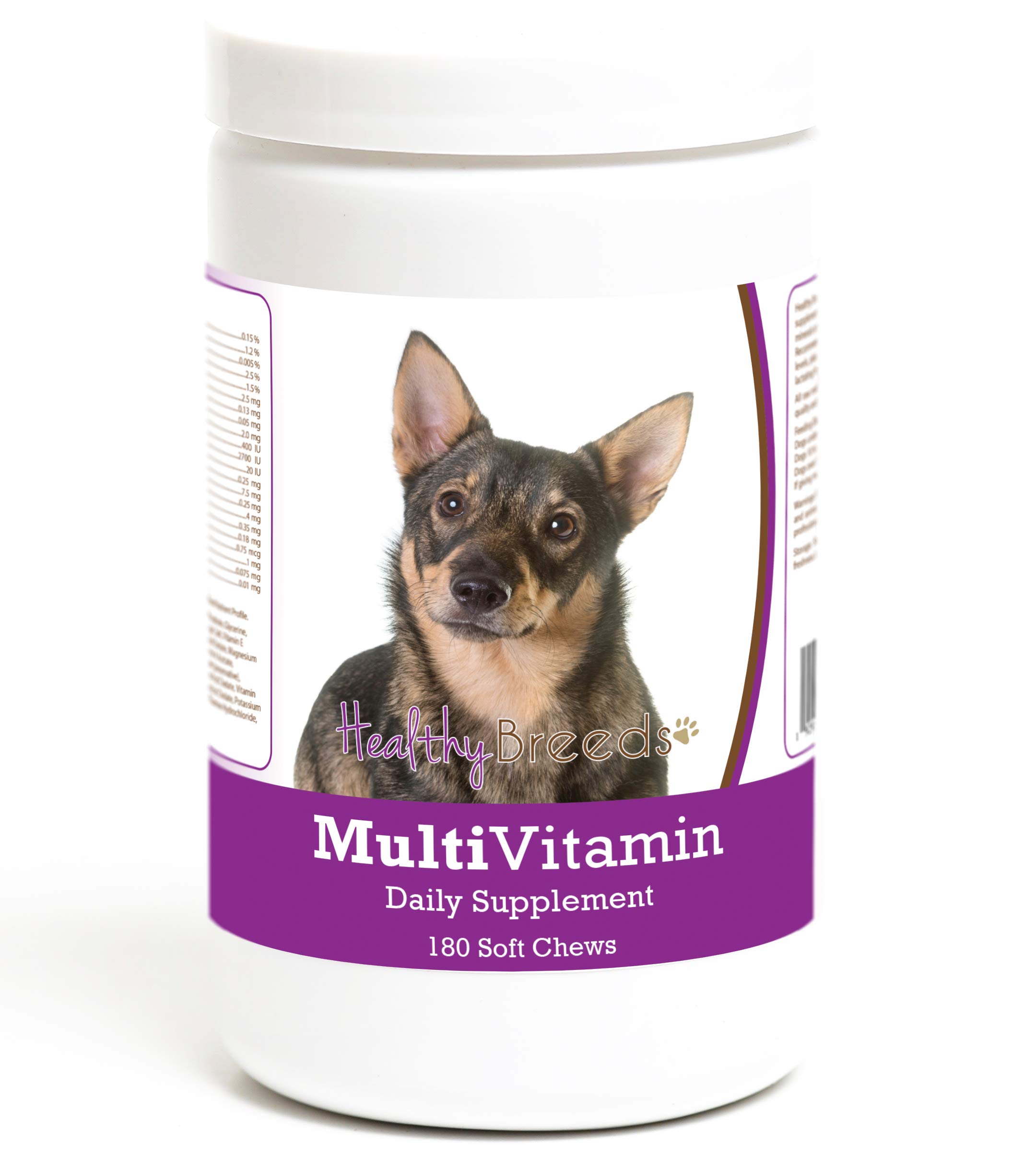 Healthy Breeds Swedish Vallhund Multivitamin Soft Chew for Dogs 180 Count (11128-sval-001)