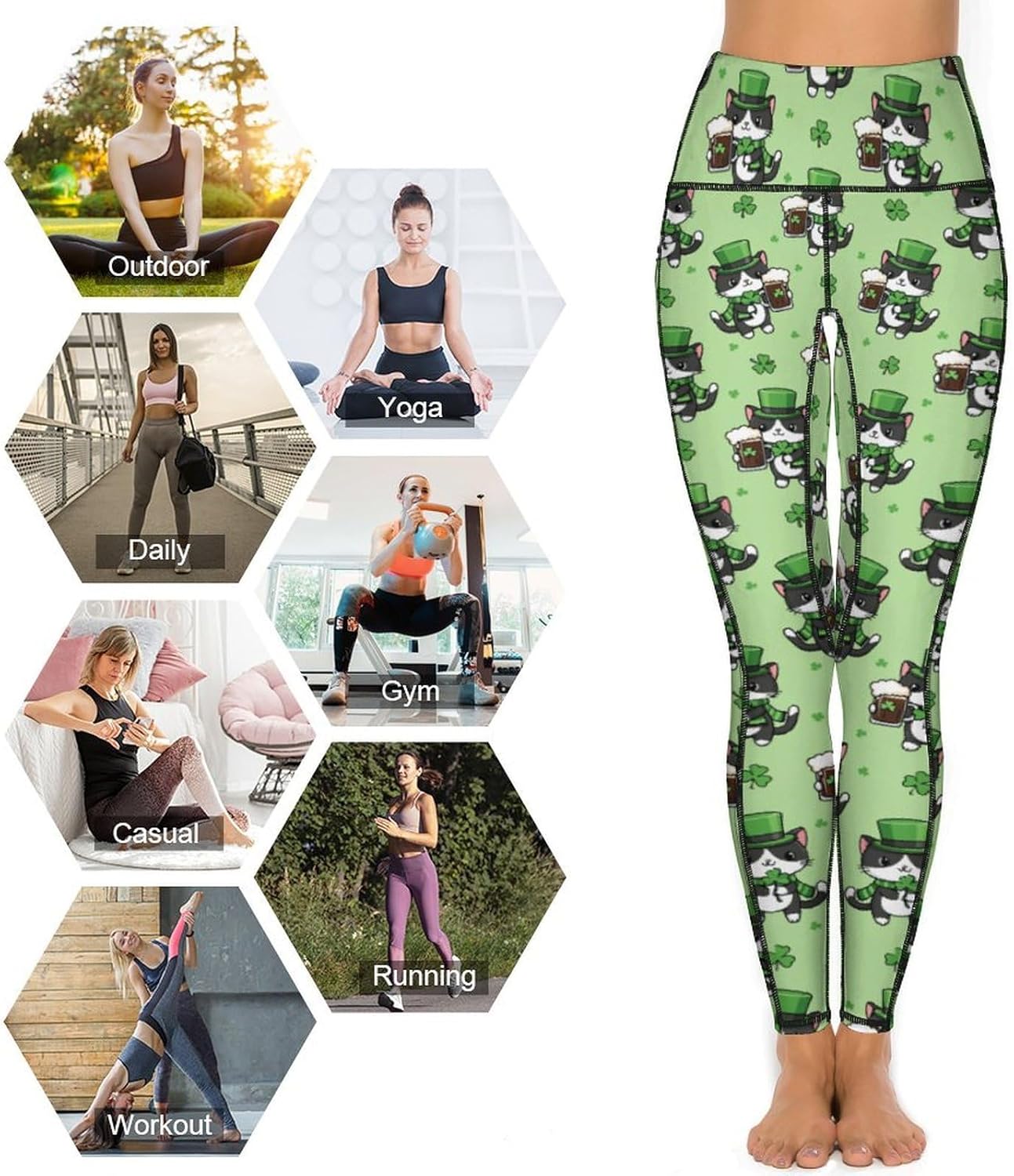Women's High Waisted Yoga Pants Leggings with Pockets