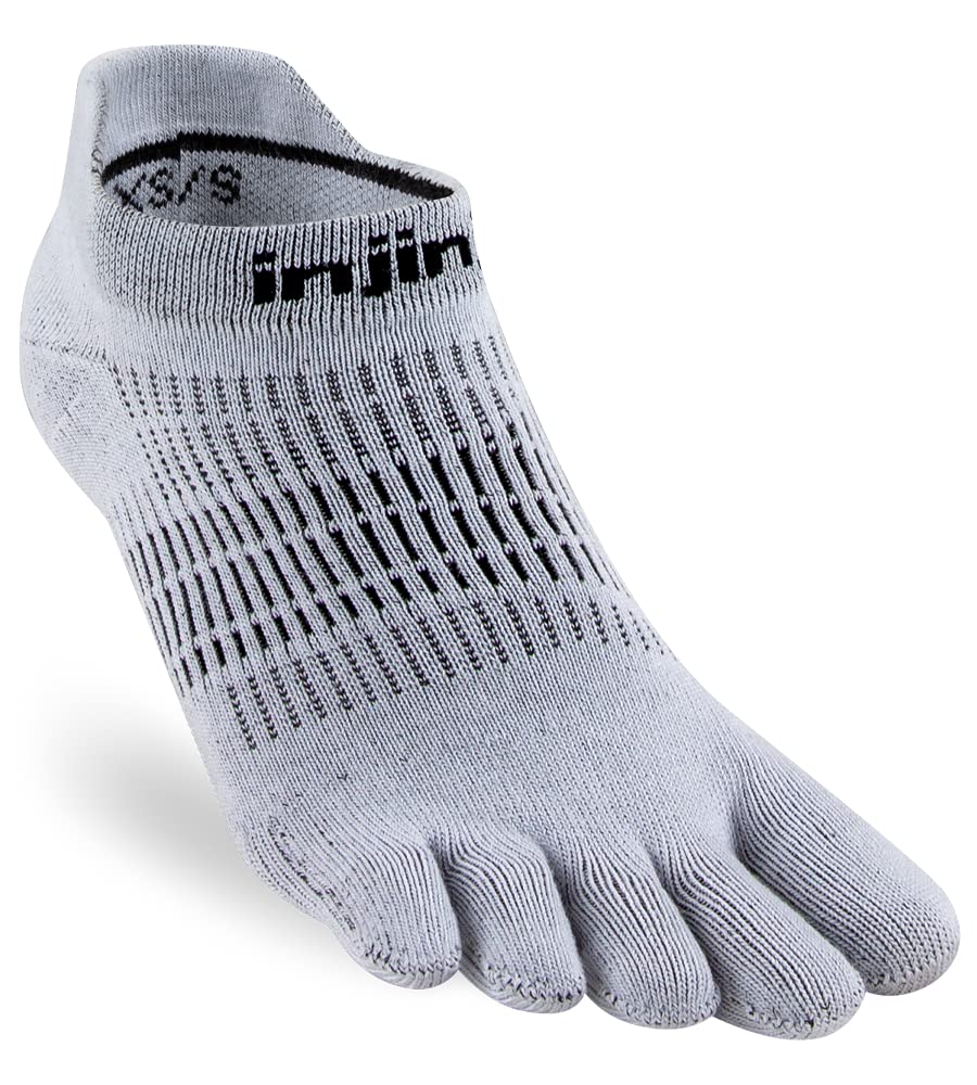 Injinji Women's Gris Socks Lightweight No-Show