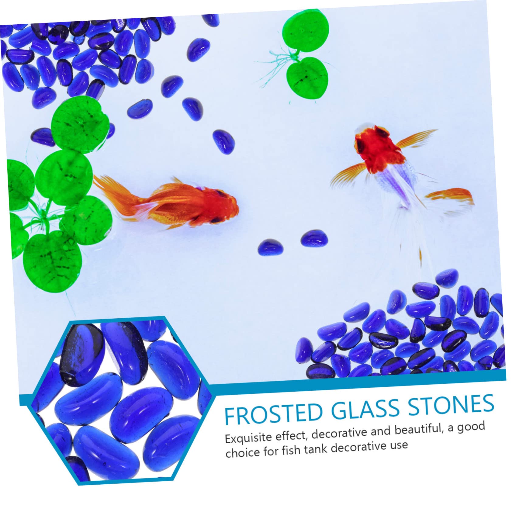 Beaupretty 2sacs Pierres Verre pour Décoration Aquarium Et Aménagement Paysager De Galets Décoratifs pour Jardins Et