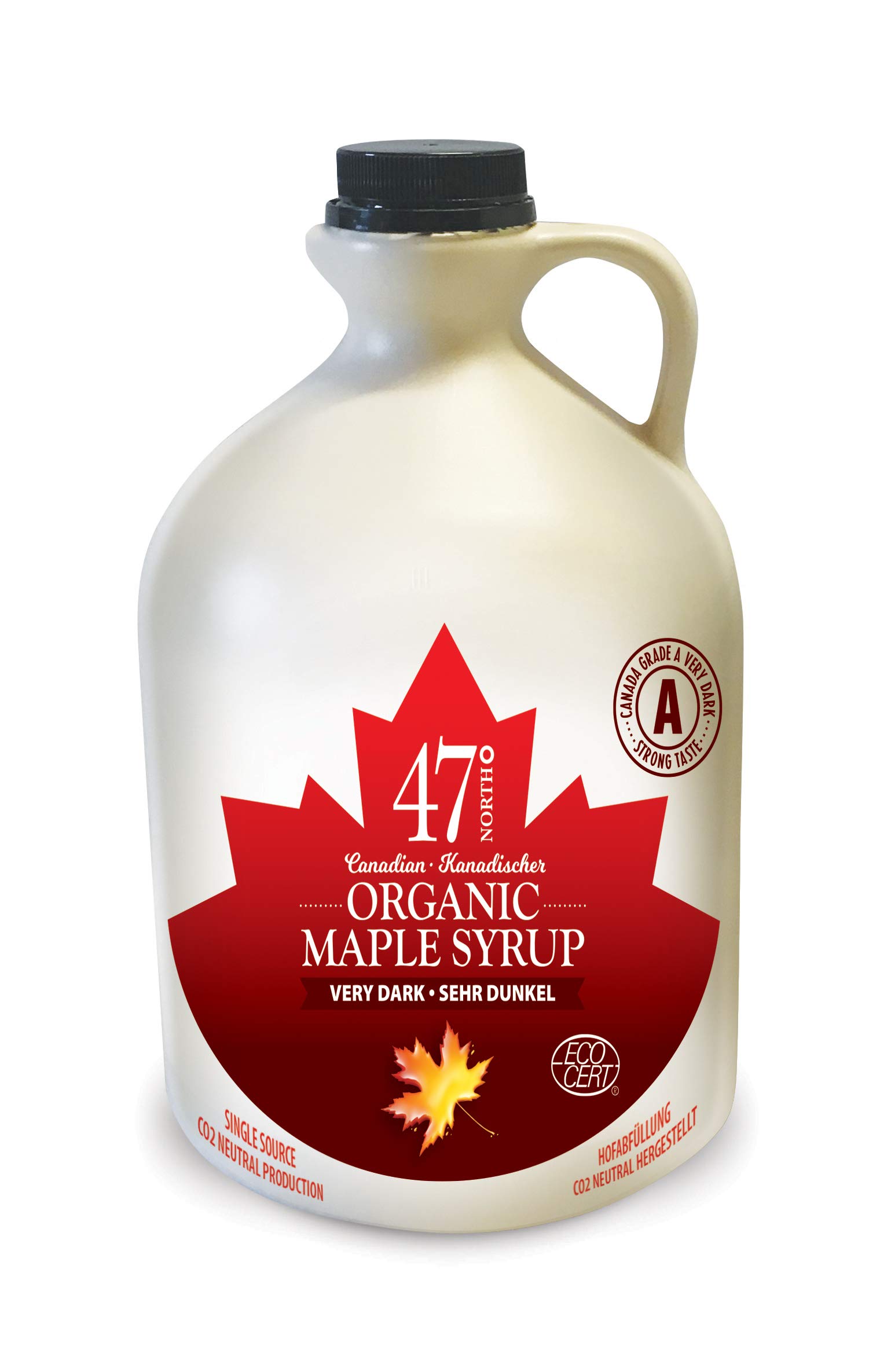 47° North Single Source Canadian Organic Maple Syrup, Grade A 500ml (500ml, Very Dark)