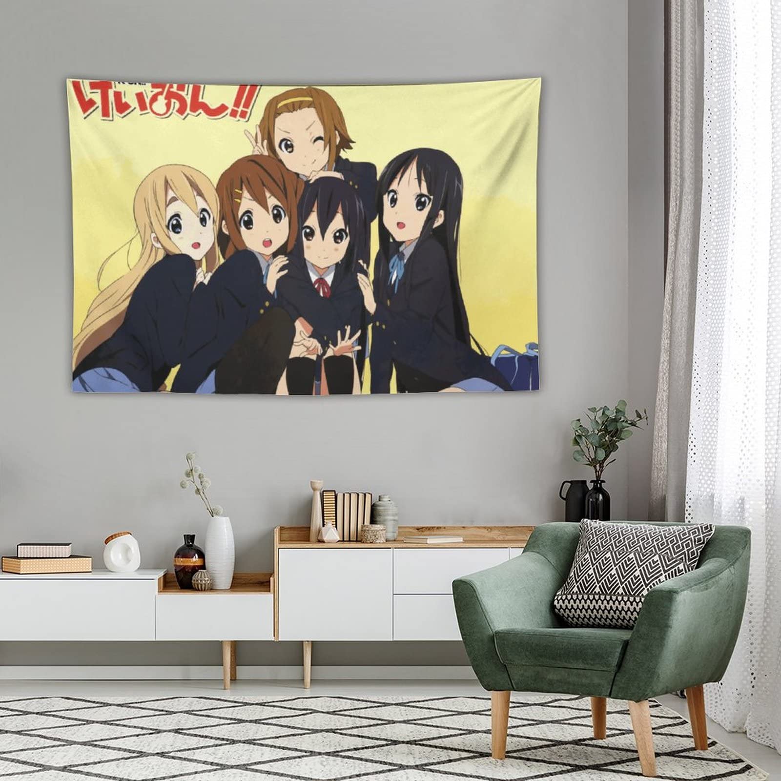 Amazon.co.jp: けいおん タペストリー アニメ タペストリー 壁掛け