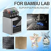 Vista 5 de Placa IdeaFormer PEI texturizada y PEO lisa en diamante para Bambu Lab X1 X1C X1E P1P P1S A1, placa de construcción de doble cara texturizada PEI