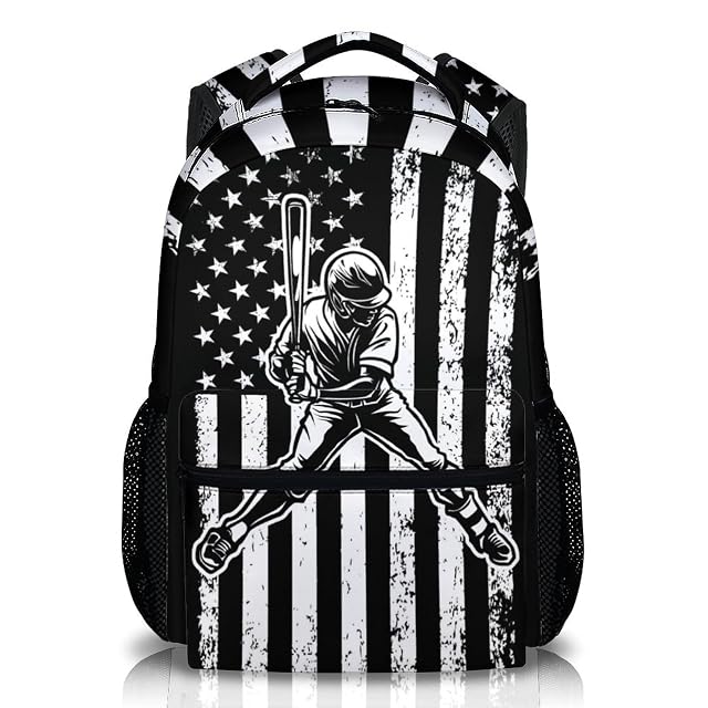 Kids Backpack for Boys Baseball School Backpacks for Sports Lovers 17 Lightweight Baseball Bookbag for Elementary Middle School
