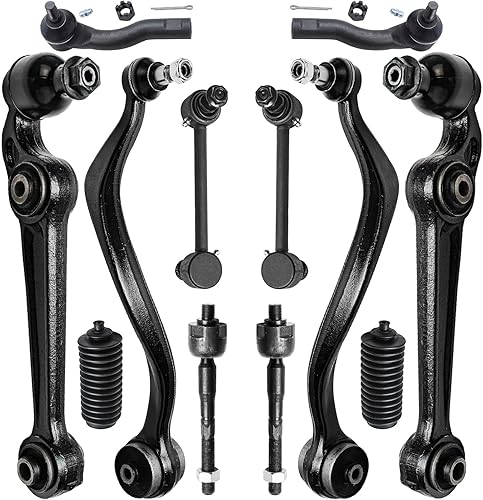 Miniatura 101 de Detroit Axle - Kit de suspensión frontal de 12 piezas para Toyota Corolla 2003 2004 2005 2006 2007 2008, 2 brazos de control inferiores, 2 rótulas