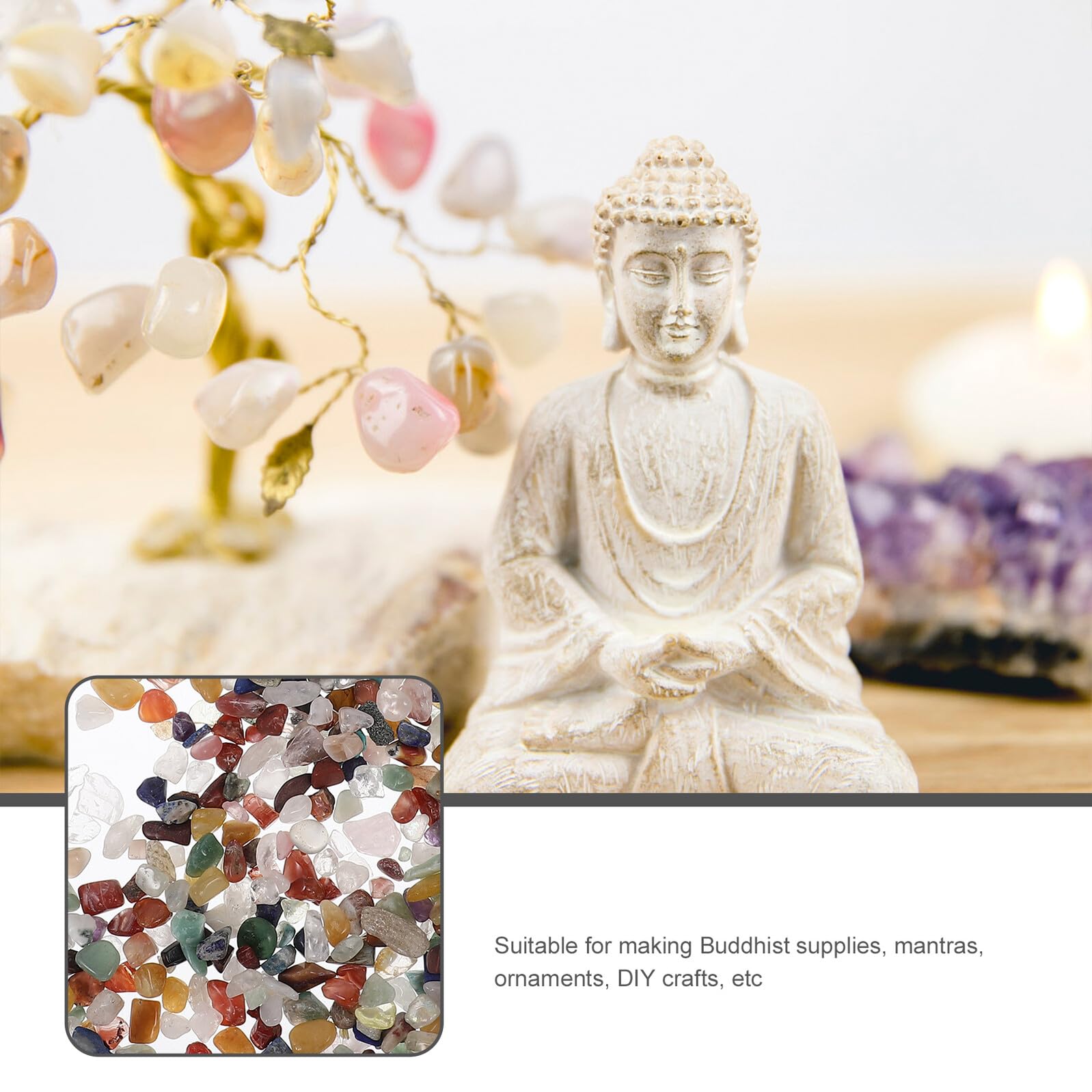 GALPADA Pietre Naturali Irregolari Lucide per Decorazione Buddhista e Artigianato Sassi Decorativi Polished per Meditazione e Ornamenti Giardino