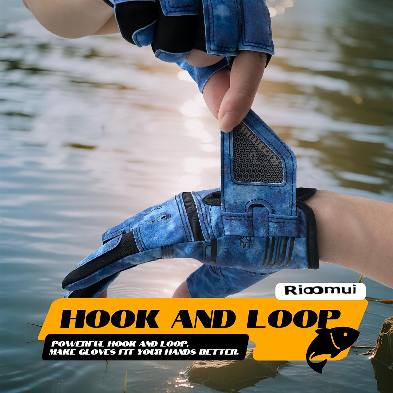 3-Cuts Fishing Gloves Men, Lightweight Breathable Anti-Slip Kayak Gloves Women for Kayaking, Sailing,Paddling,Rowing Enhanced Grip and Comfort - Image 8