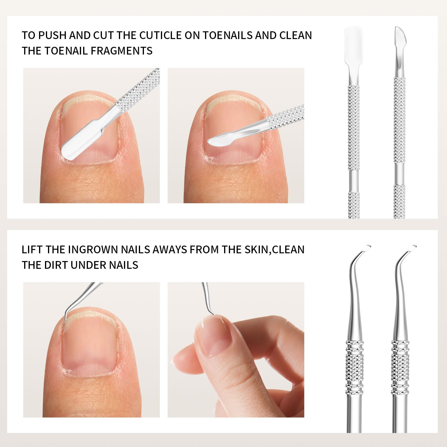 Nine Inch Nails 7枚セット Amazon.com: ZIZZON 7 Pcs Ingrown Toenail File and Lifters Set
