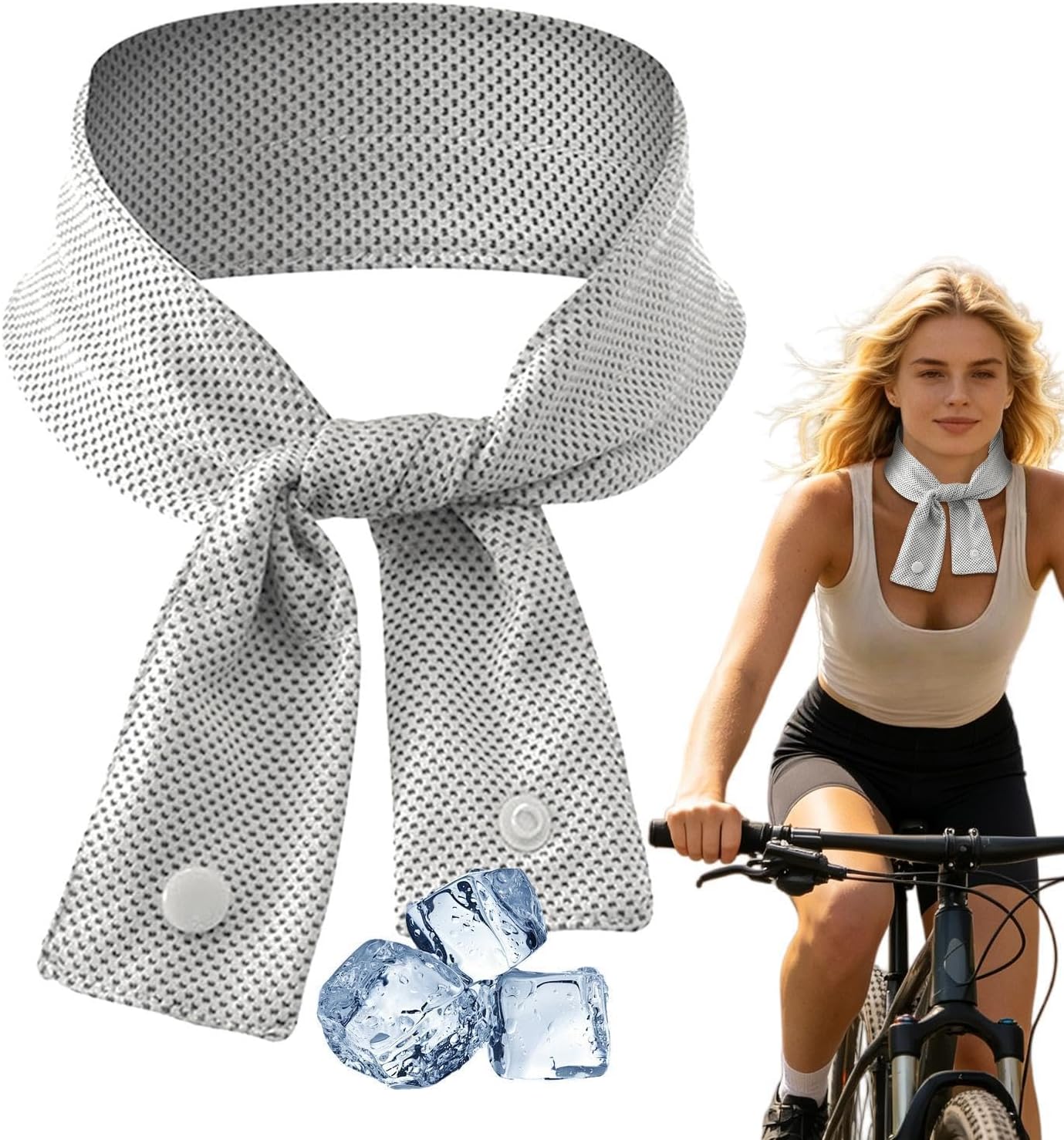Cooling Towels for Neck - Reusable Heat Relief Soft Breathable Scarf