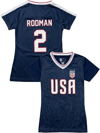 Trinity Rodman Girls USA Soccer Shirt USWNT Youth Sizes Name & Number Official Fan Apparel