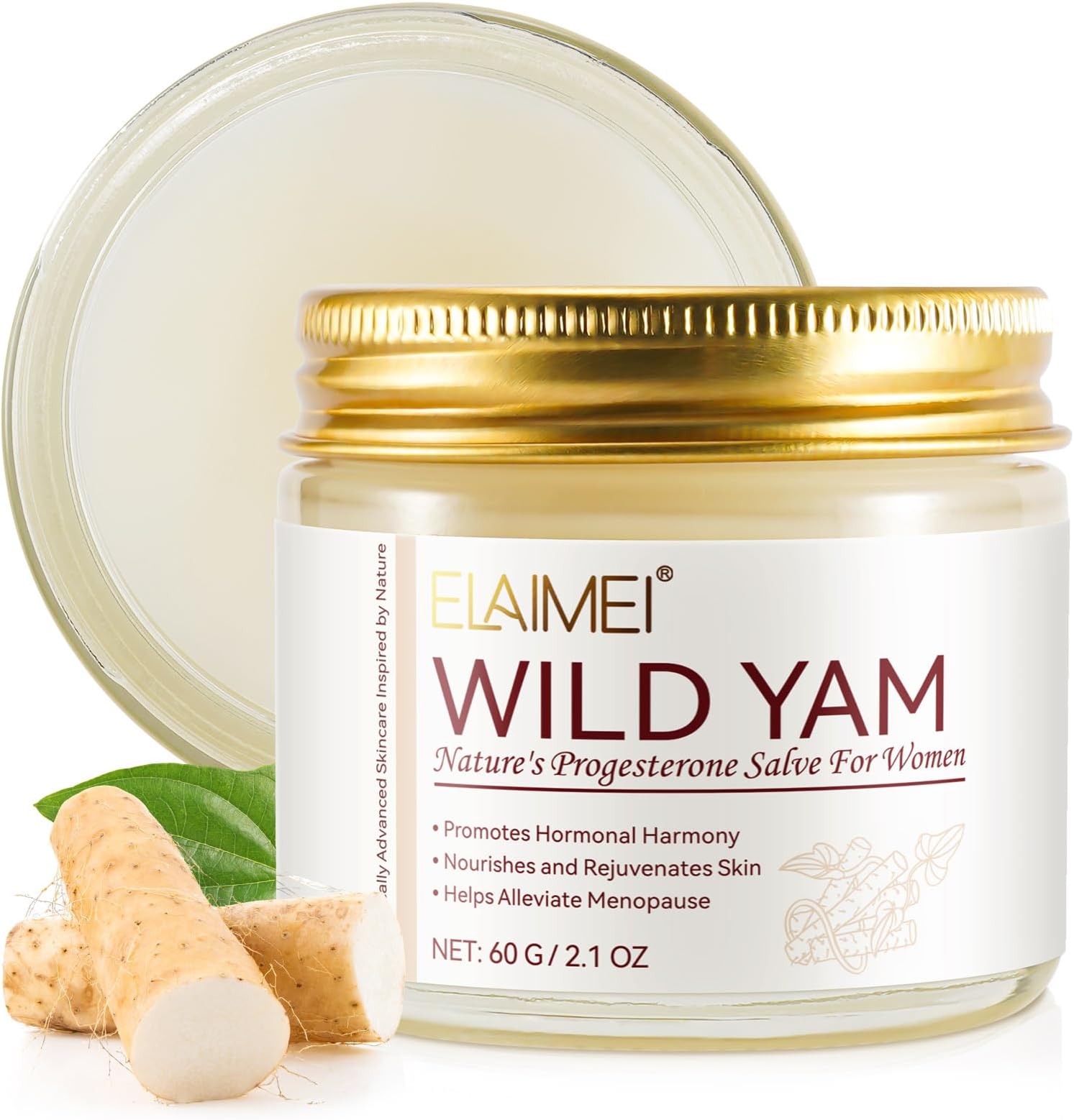 Wild Yam Root Organic Balancing Cream for Menstrual & Menopause Relief, Hormone Balance for Women