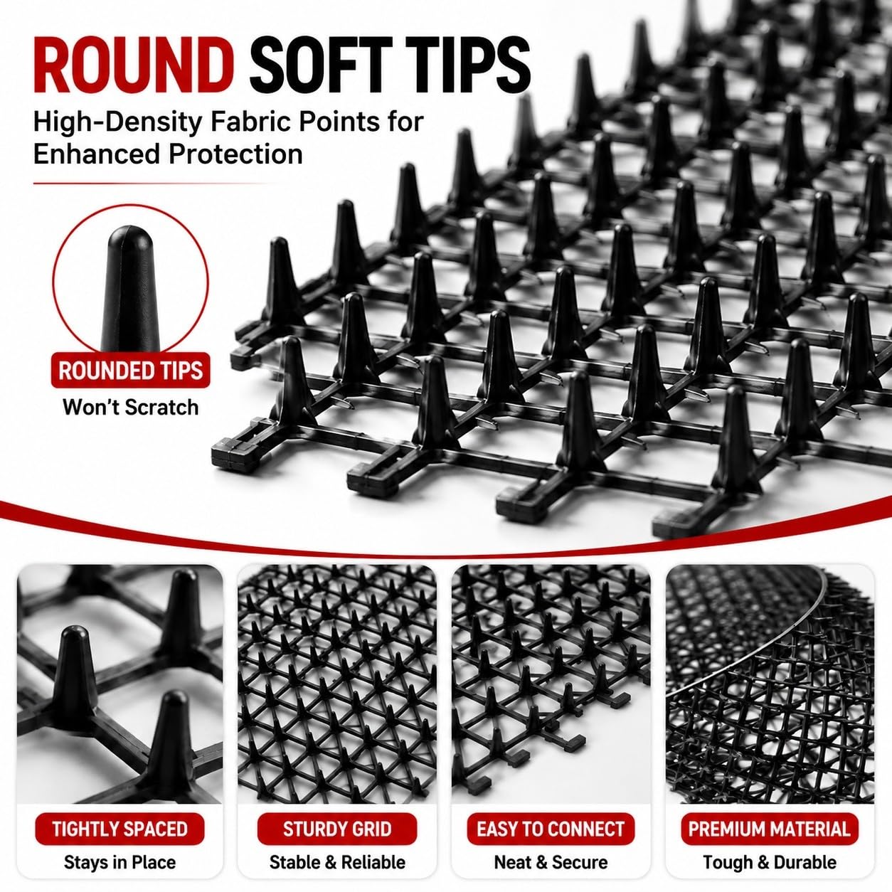Tapis Répulsif pour Chat avec Pointes Douces Découpables