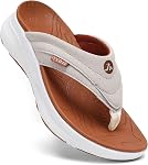 Women's Orthotic Platform Flip Flop with Arch Support Ladies Comfortable Recovery Walking Thong Sandals Slip On Indoor Outdoor for Summer Beach