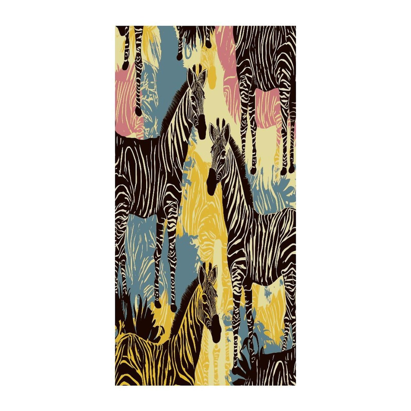 Fekiloot Style Giraffe And Zebra Door Curtain Room Divider Curtains