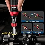 VANPO Torque Screwdriver 10-70 in.lb, 64PCS for Gunsmith | Inch Pound Torque Wrench Screwdriver Set with T-bar Handle, S2 Bits, 1/4" Drive Bit Adapter for Tools, Furniture Repairing