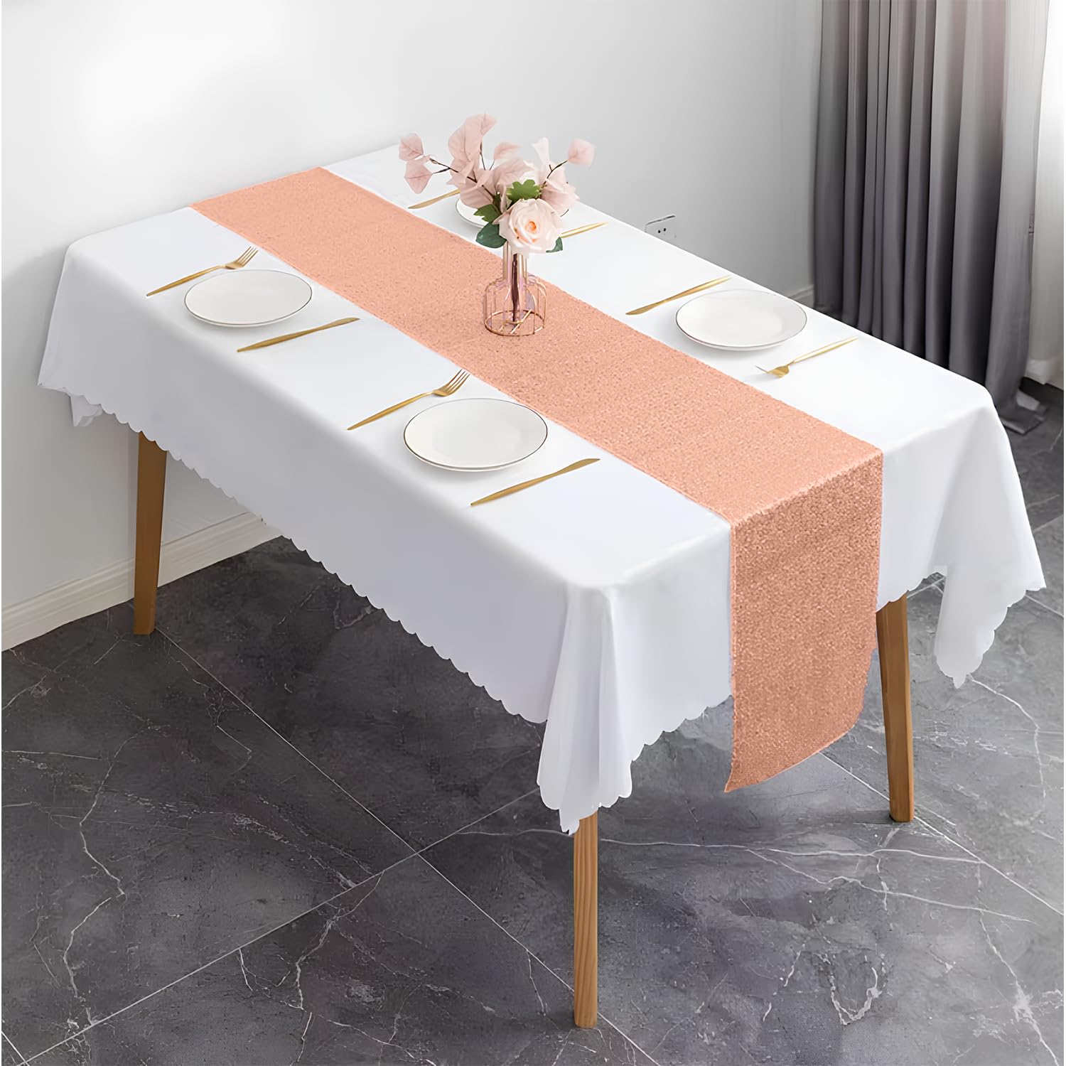 Elegant Event Essentials, Sequin Party Long Table Runner, for Spring Party Wedding, Reception, Banquet - Image 3