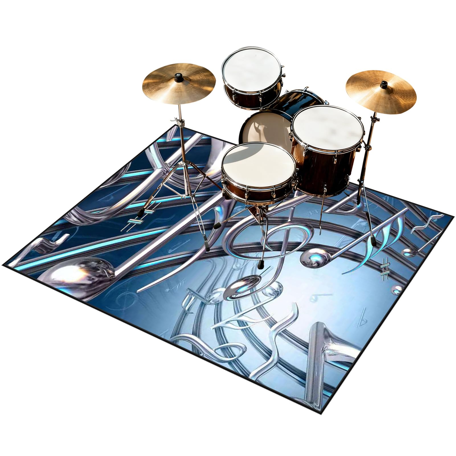140 x 100 cm Bateria Elektroniczna Dywan Bęben Dźwiękoszczelny Antypoślizgowy Dywan Akustyczny Bateria Do Elektronicznych Baterii Bębnowych Pump Kit i innych instrumentów muzycznych