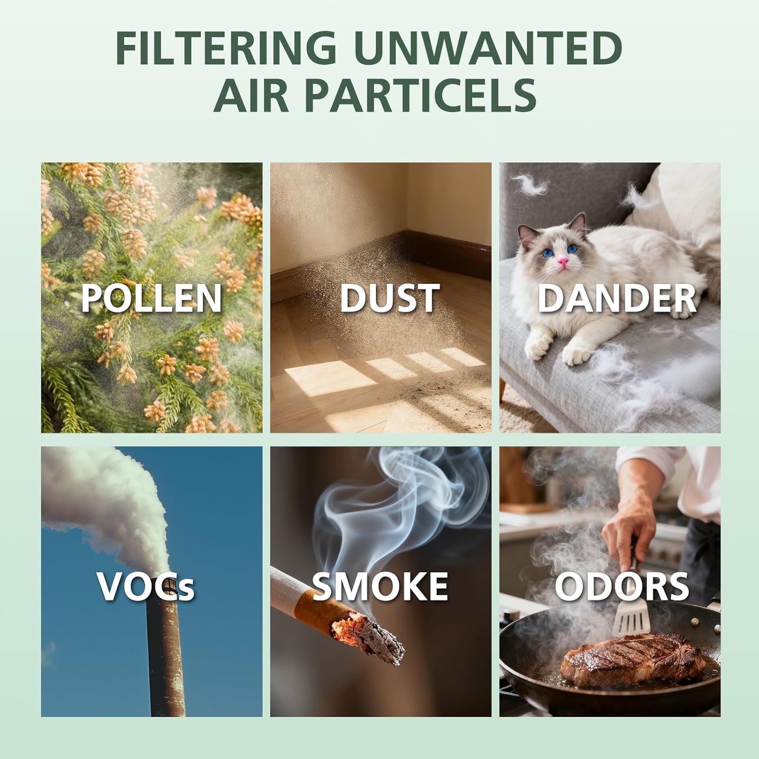 isinlive 2 Pack FLT5000 HEPA Filter C Replacement with 6 Pack Activated Carbon Pre-Filters Compatible with G-guardian Air Purifier AC5000 AC5000E AC5250PT AC5350B AC5350BCA AC5350W AC5300B - Image 9