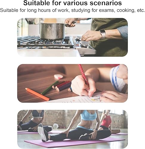 Miniatura 5 de Temporizadores, 60 Minutos Mecánico Temporizador de Cocina Reloj Despertador Herramienta de Cocina Utensilios de Cocina y Gadgets (Oro)