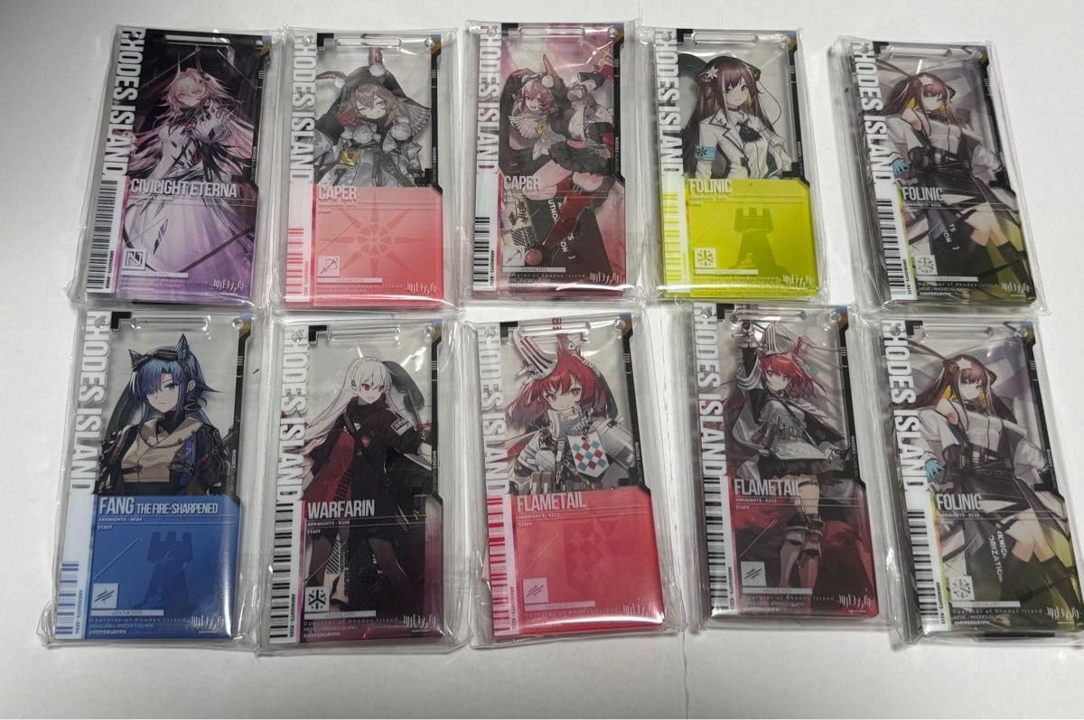 アークナイツ 通行認証 チョンユエ+シュウ+シー+ニェン+リィン まとめ売り