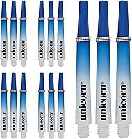 Vista 5 de Unicorn Ejes de dardos Pinza 3 de dos tonos Nylon duradero Corto o mediano 3 o 15 tallos