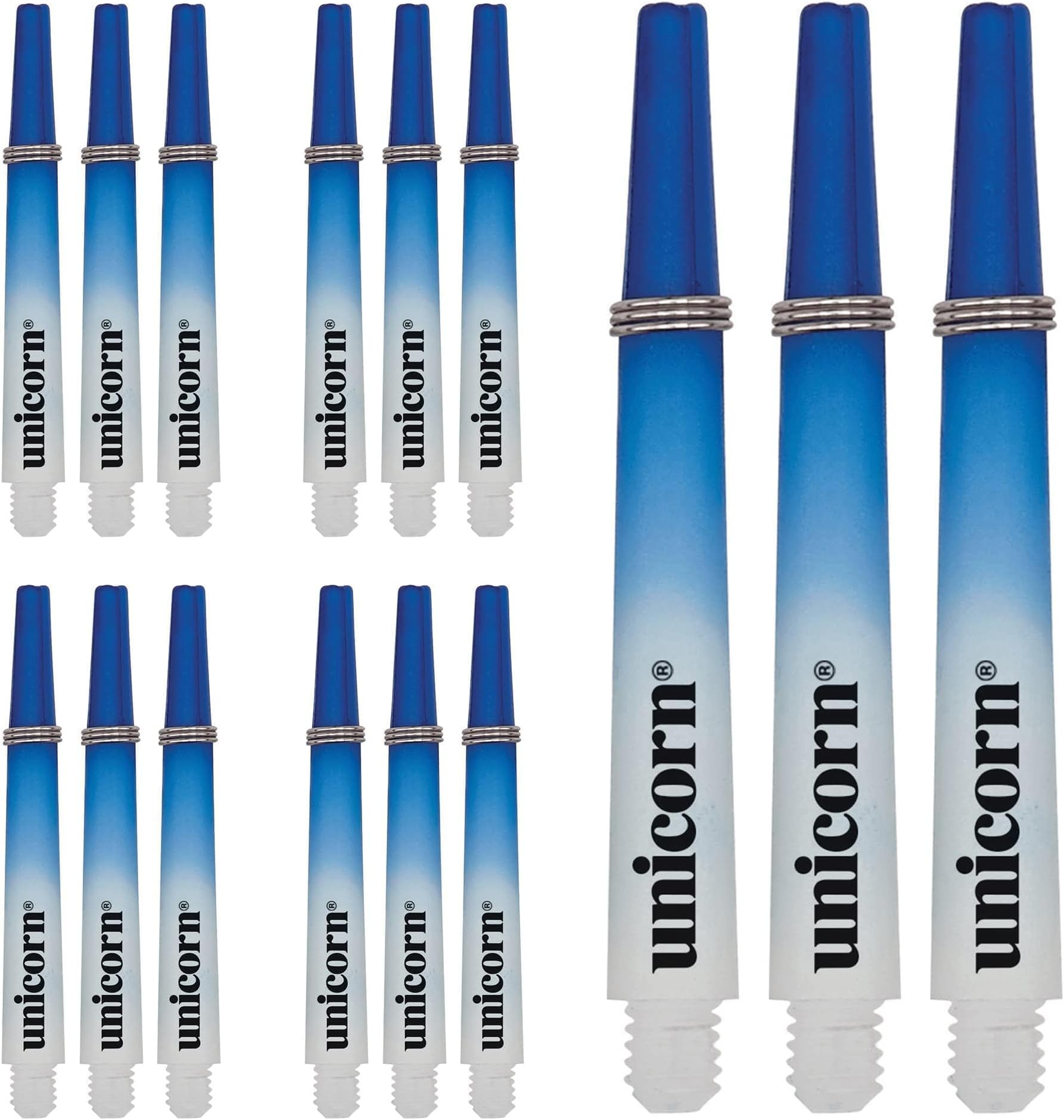 Unicorn Dart Shafts | Gripper 3 | Durable Nylon | 3, 15 or 45 Stems | Short 34.4 mm or Medium 44.2 mm