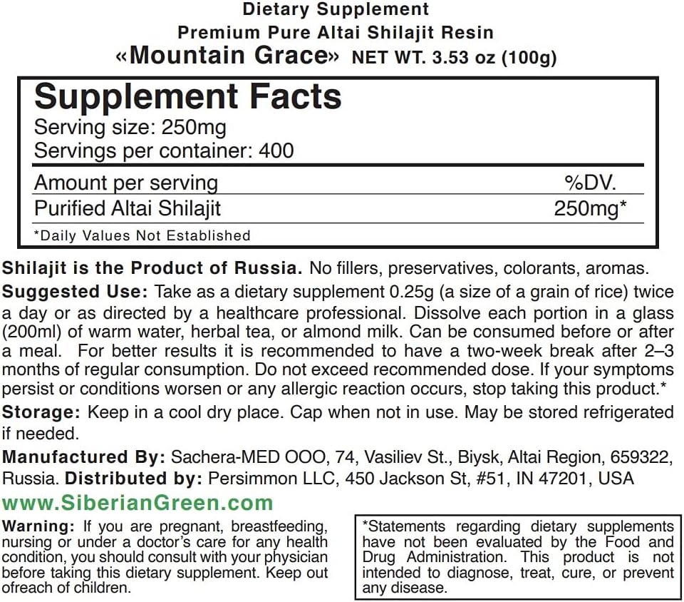 Natural 100% Siberian Shilajit Altai Pure Resin Алтайское Мумие 100g / 3.5 oz - Image 4