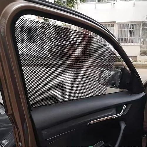 Miniatura 8 de Parasol para ventana lateral de automóvil, 4 calcomanías de película estática para protección contra rayos UV, protector de privacidad, reutilizable