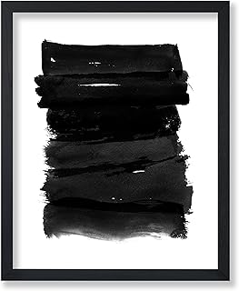 Poster Master Black Brush Stroke Poster - Black Ink Print - Abstract Art...