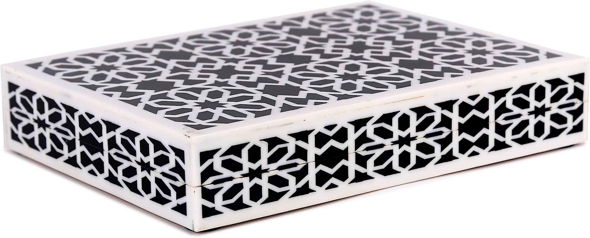 Handicrafts Home Handmade Shiraz Collection Decorative Jewelry Box Organizer – Keepsakes, Trinkets, and Home Decor – Antique Coffee Table Storage, Wedding Memory Box, Farmhouse Style Decor, 8x6x1.5