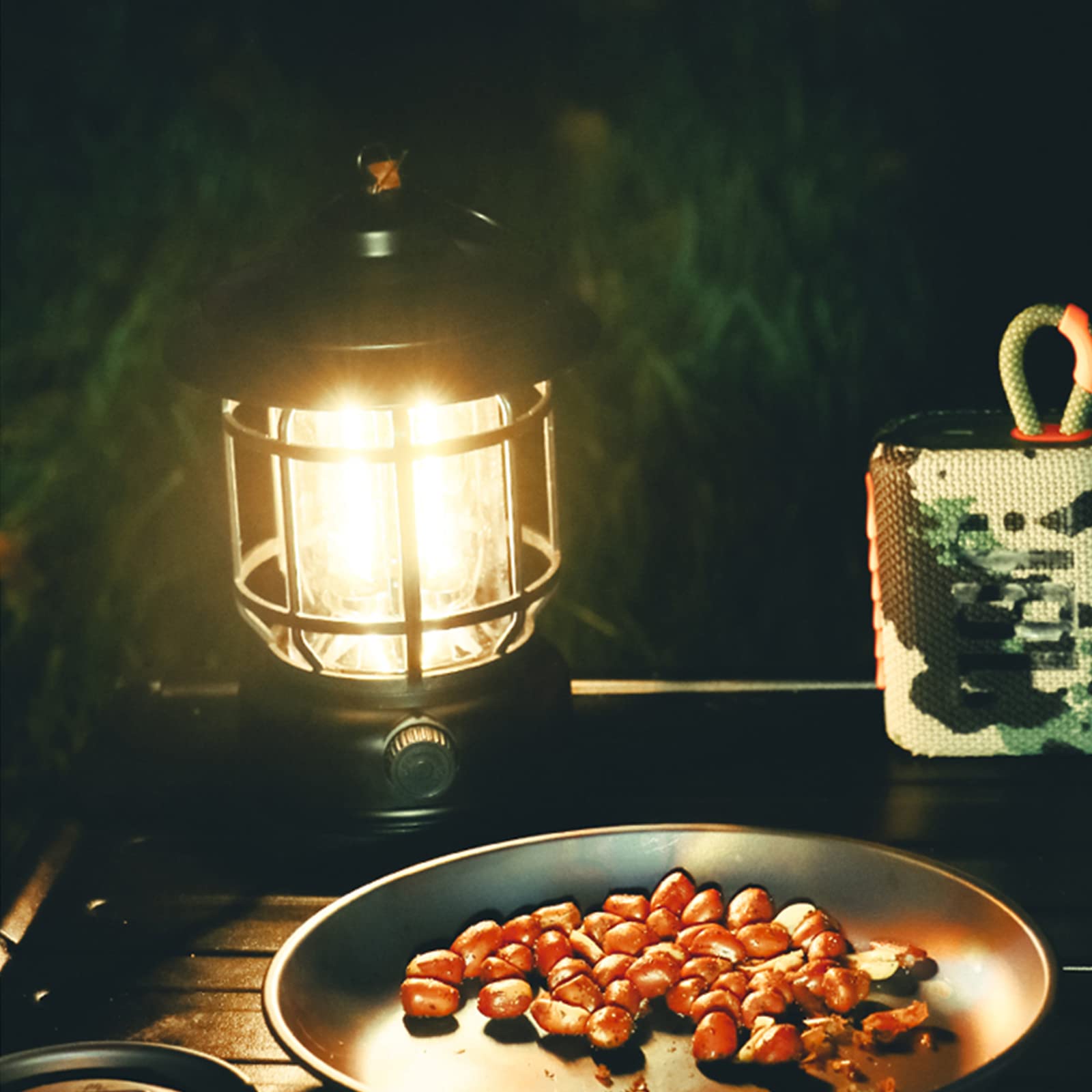 BOSUGE, LED-Campinglaterne, dimmbares Retro-Campinglicht, wiederaufladbare USB-Hänge-Campinglampe, tragbares wasserarmes Outdoor-Zeltlicht for Ausfälle beim Camping Hikin