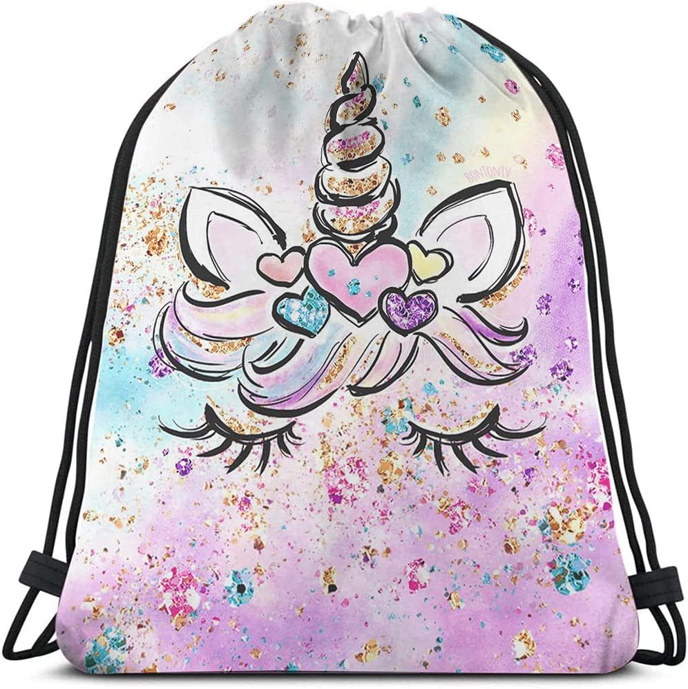 unicorn string bag