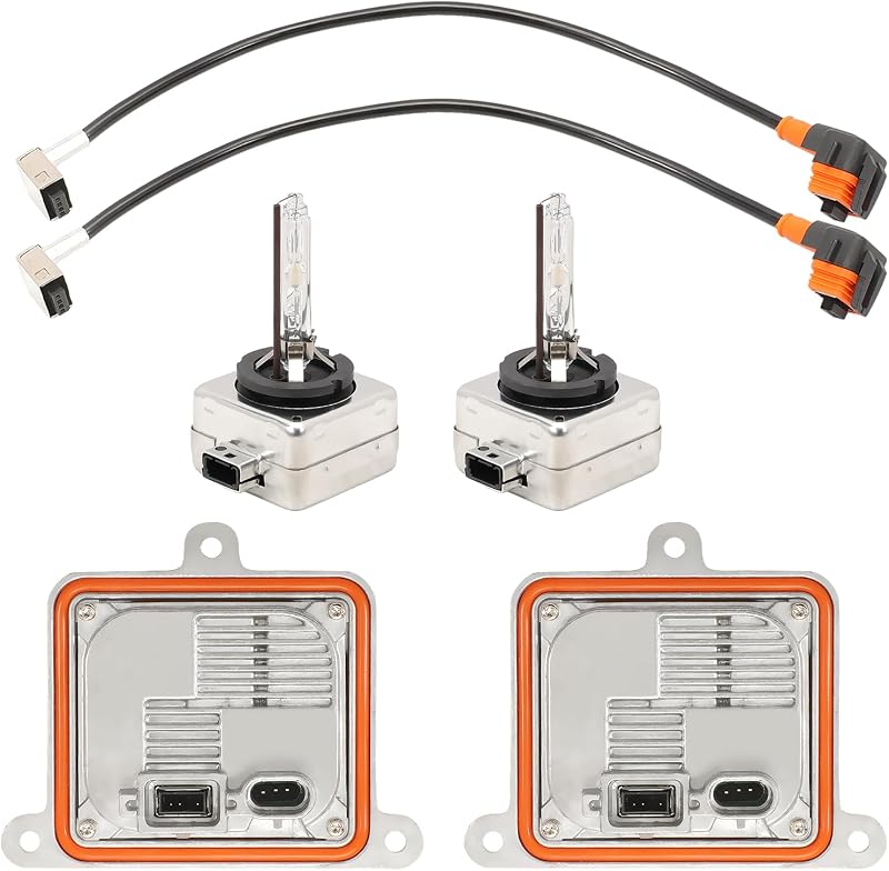 2PCS Xenon Headlight Ballast w/Igniter & D3S for Chevy Blazer Impala | 13587843 for Malibu Suburban Tahoe Cadillac Escalade Yukon 2014-2020 HID Module Control Unit 13503432,13587720