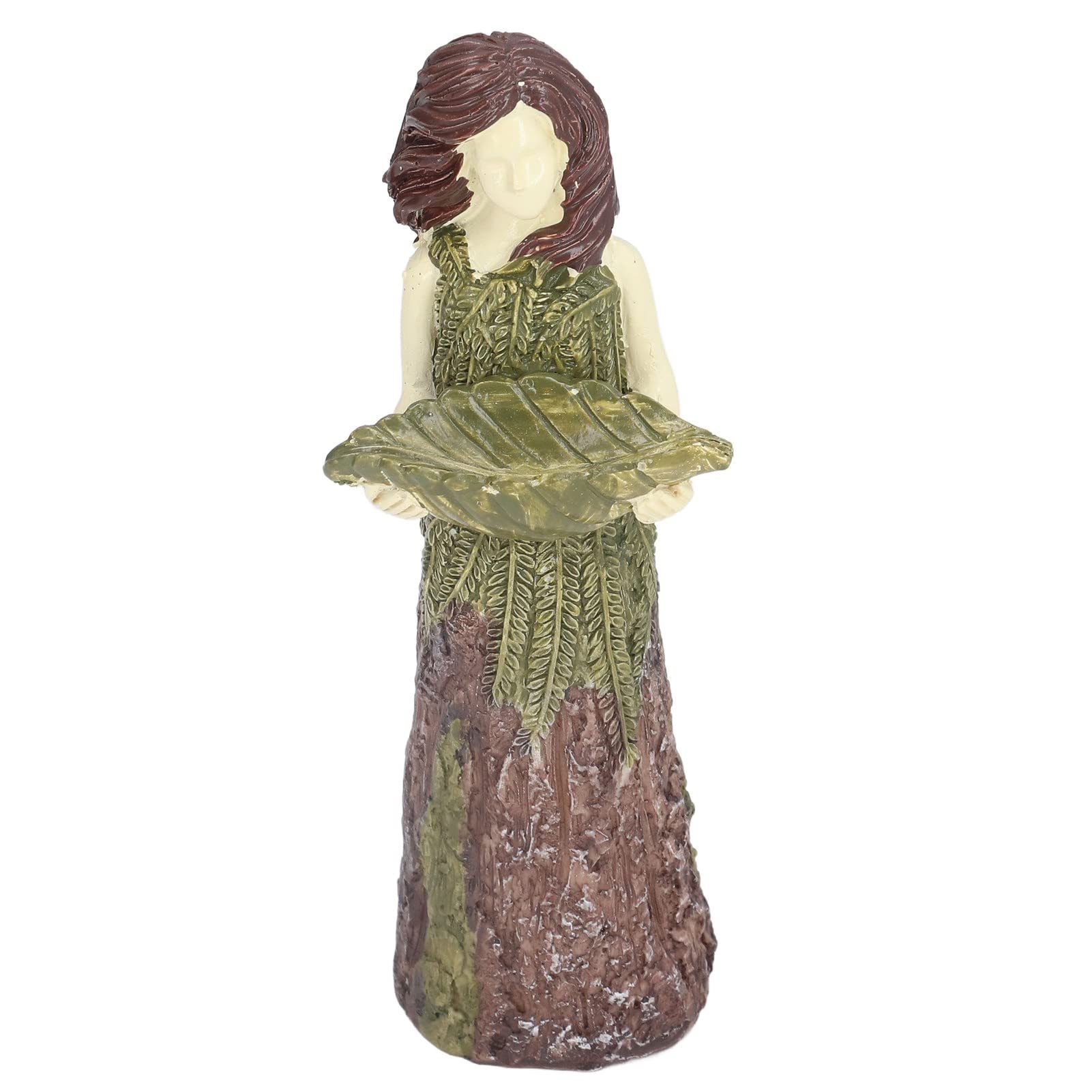 Bird Feeder Fairy Tale Forest Girl Bird Feeder Resins Crafts Outdoor Garden Statue Courtyard Lawn Decoration Resins Ornaments for Outdoor Gardens