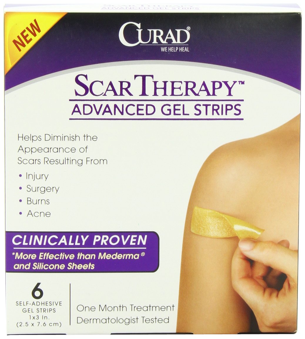 Curad Scar Therapy Advanced Gel Strips 6 Each
