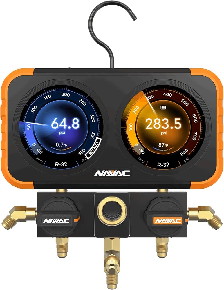Amazon.com: NAVAC N2DX FLEX-X Manifold Gauge Set -HD Color Graphic