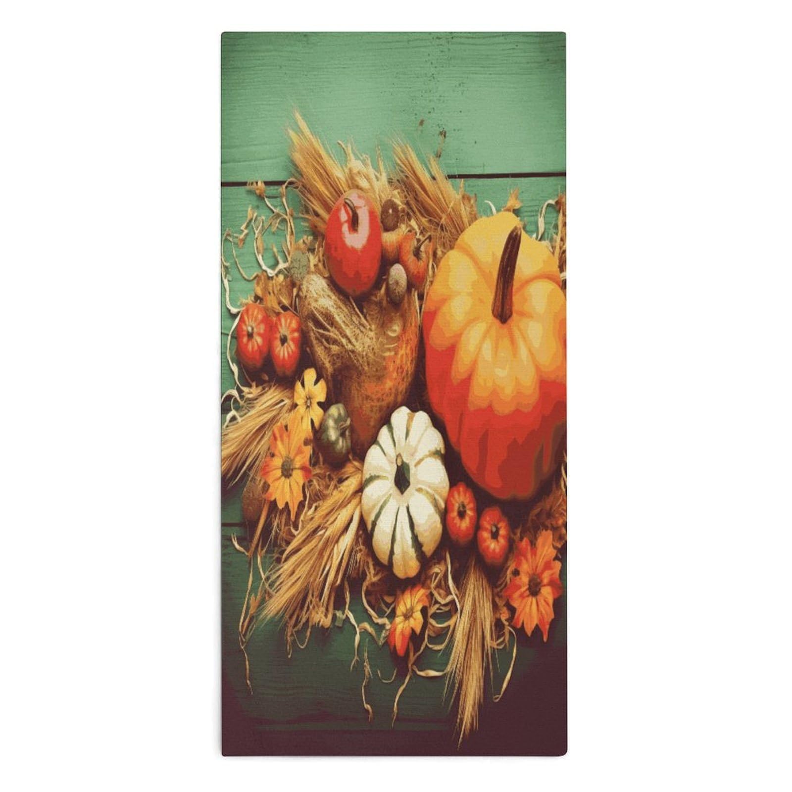 Btcowzrv Style Happy Thanksgiving Bath Towel Beach Towels Shower Towel