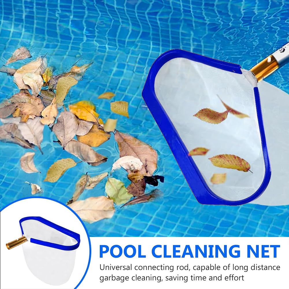 MEISHANG Recoge Hojas para Piscinas,Red Limpieza Piscina-Estructura de Aleación-2.25M Mango Telescopico Piscina,Limpia Superficie Piscina para Piscinas,Estanques y Piscinas de Hidromasaje